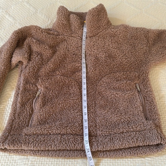 Tommy Hilfiger, polar fleece, camel Brown jacket, size Small - Picture 6 of 7
